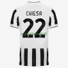 Maillot de Supporter Juventus Federico Chiesa 22 Domicile 2021-22 Pour Homme